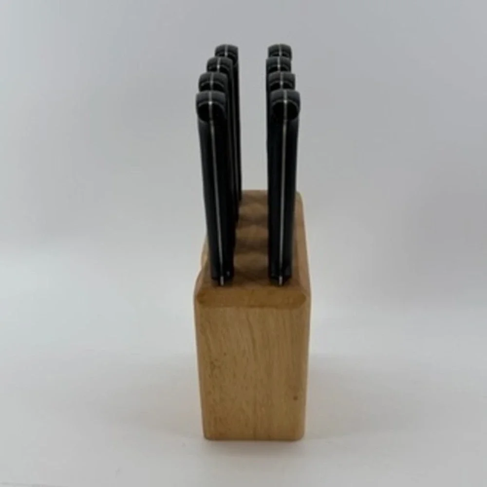JA Henckels International EverSharp Pro 8 Piece Steak Knife Set with Wood Block